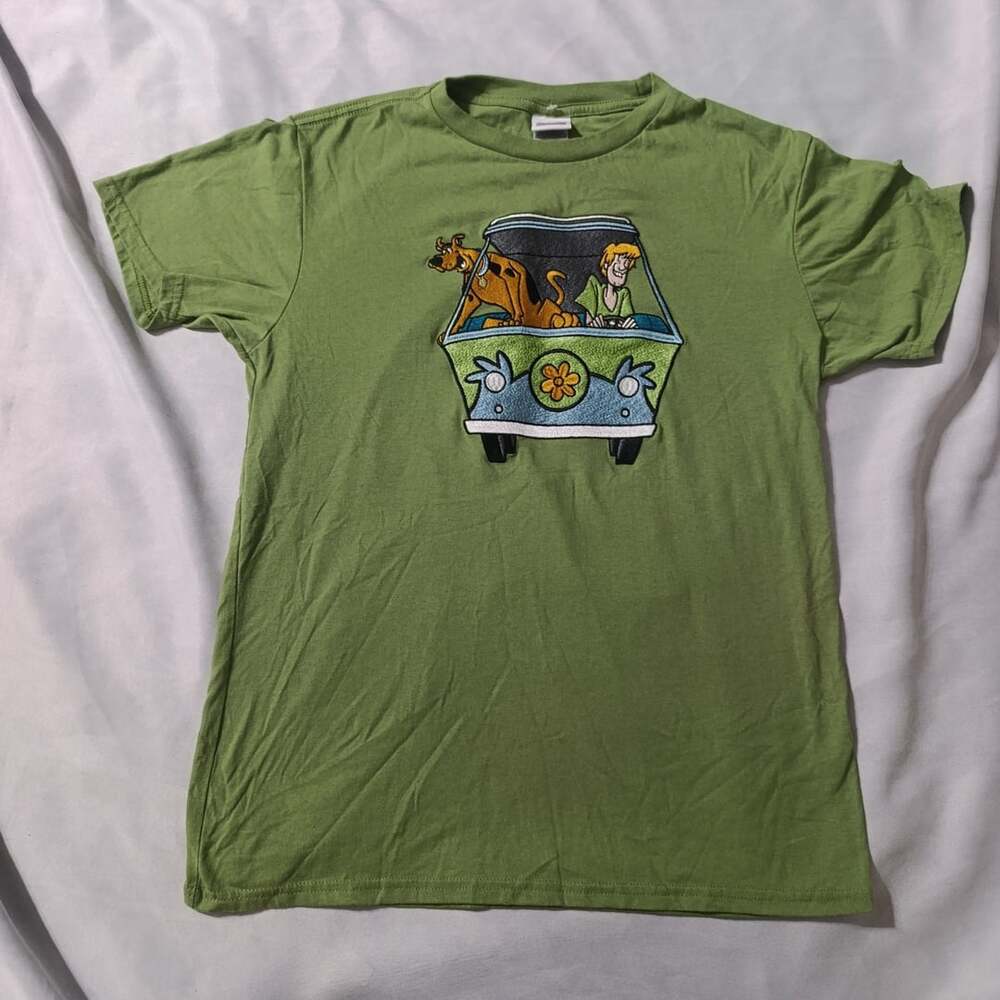 Scooby-Doo Graphic T-Shirt Medium Green Where Are You